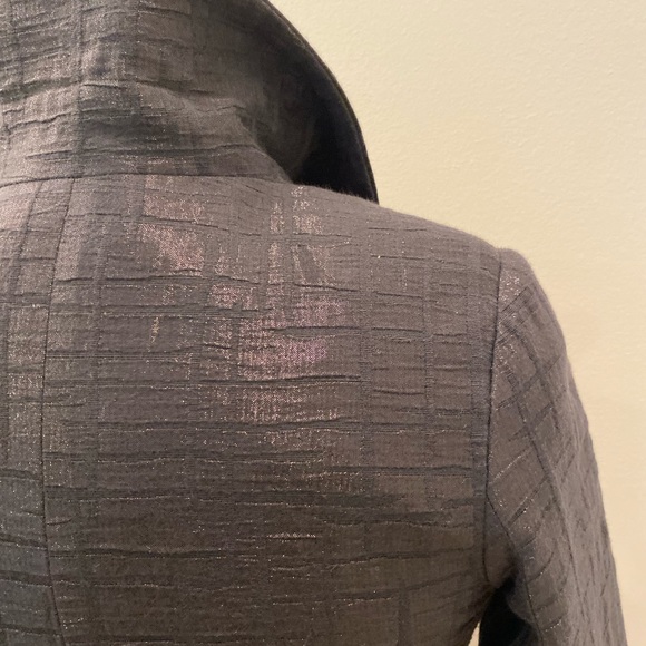 Vertigo Paris Womens Black Long Blazer or. Coat w Belt / Size Small - Picture 6 of 16